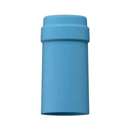 Matte teal blue tin capsule finish for wine bottle customization in Outshinery Lite