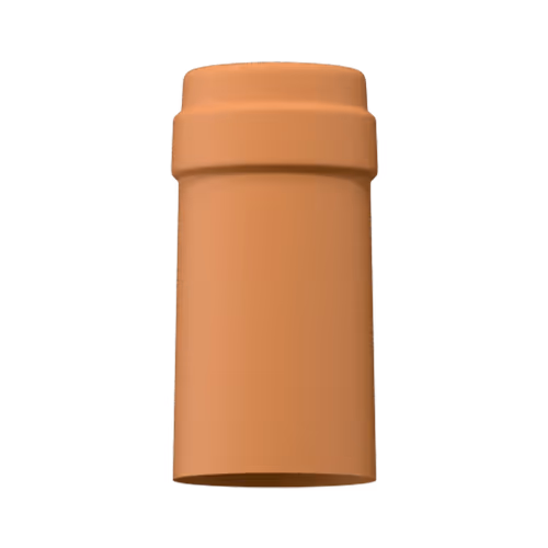 Matte terracotta tin capsule finish for wine bottle customization in Outshinery Lite