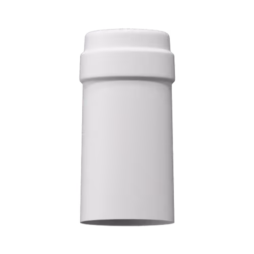 Matte white tin capsule finish for wine bottle customization in Outshinery Lite