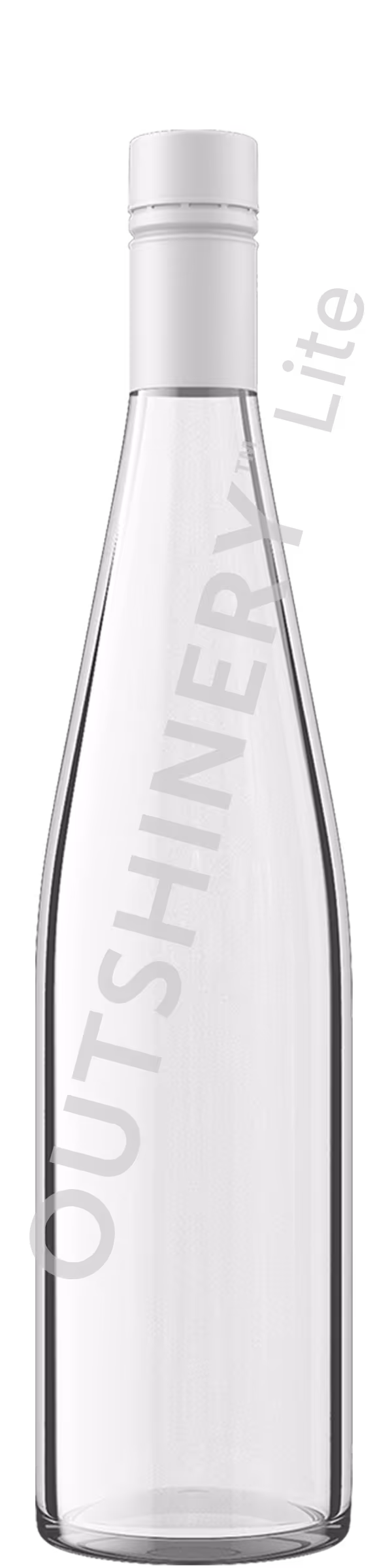 750ml Hock bottle (mold 2202) with 60mm WAK screwcap (mold 1465), Outshinery Lite configurator preview