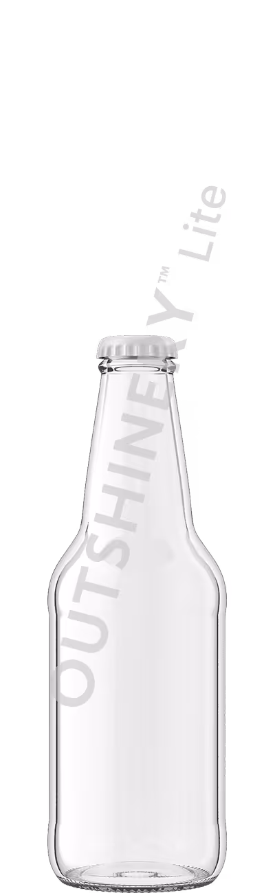 Heritage 12oz beer bottle with crown cap, beer bottle render in Outshinery Lite library