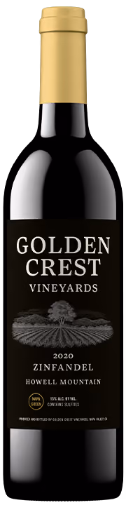Bottle render with the dark label as printed
