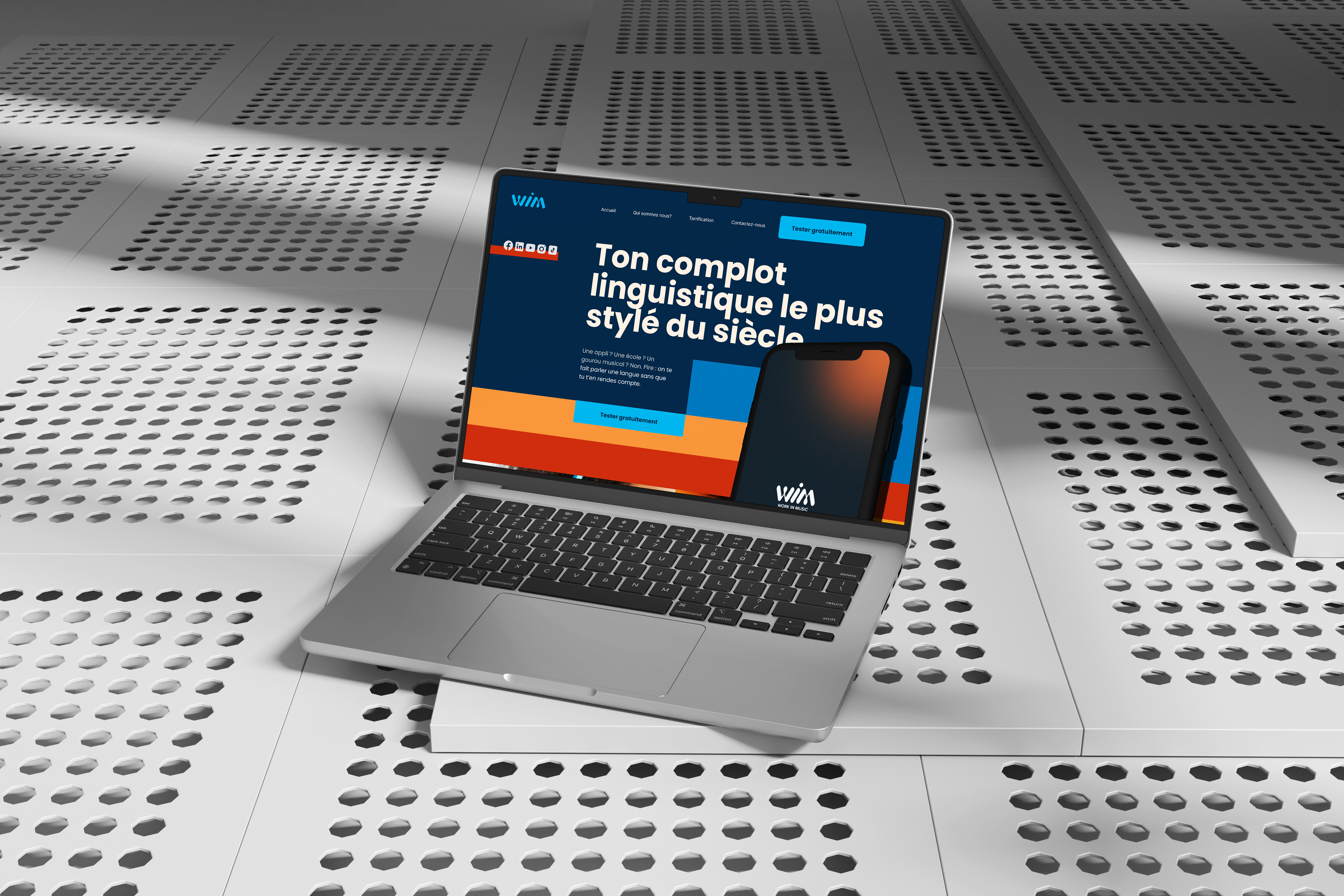 marsStudio WIM project modern landing page