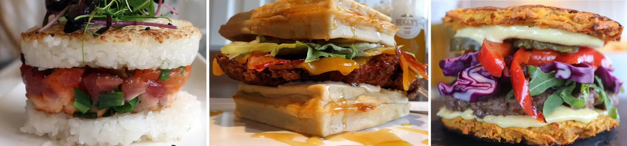 Sushi Burgere Waffle Burger