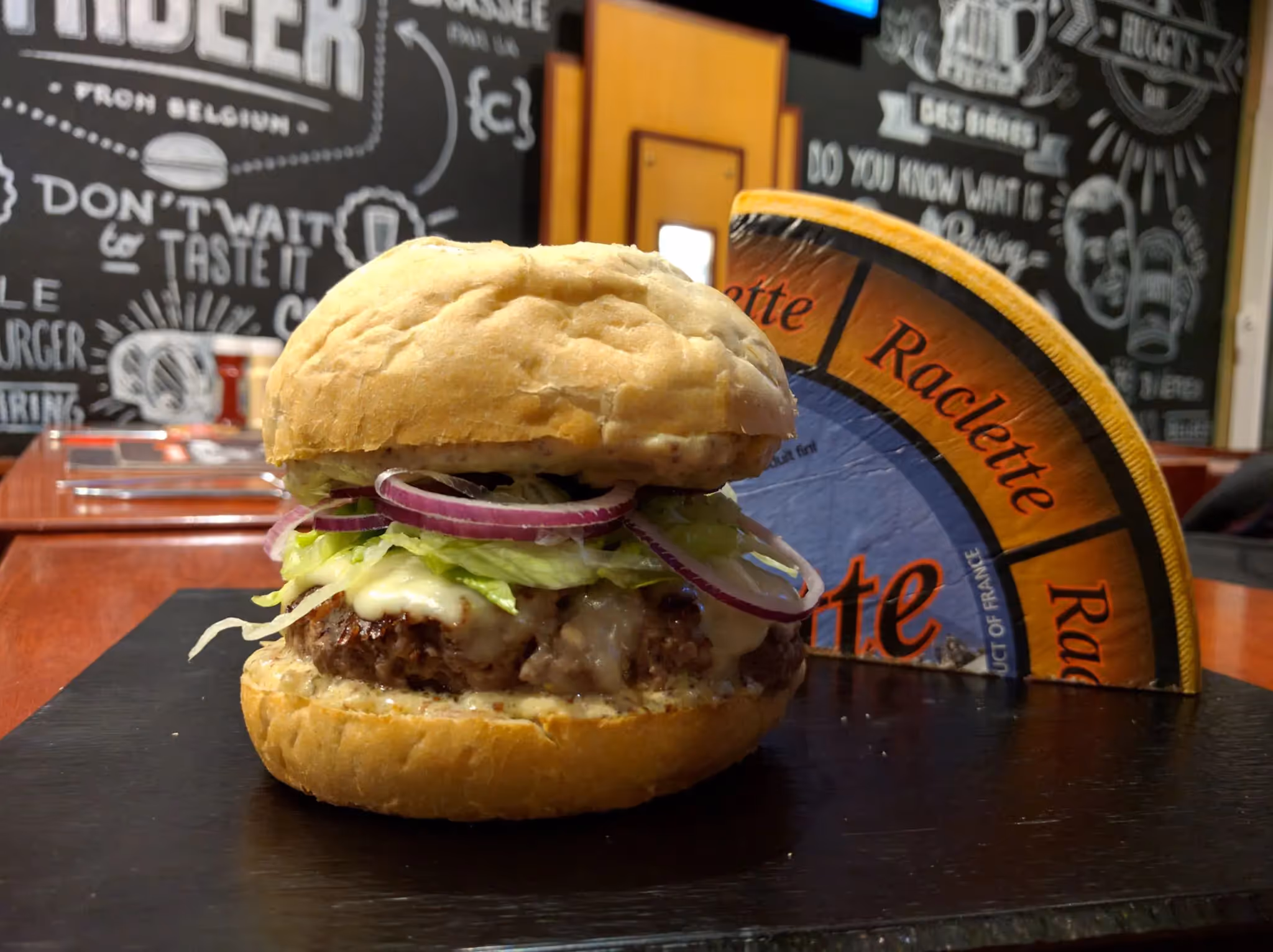 Raclette Burger du Huggy's bar