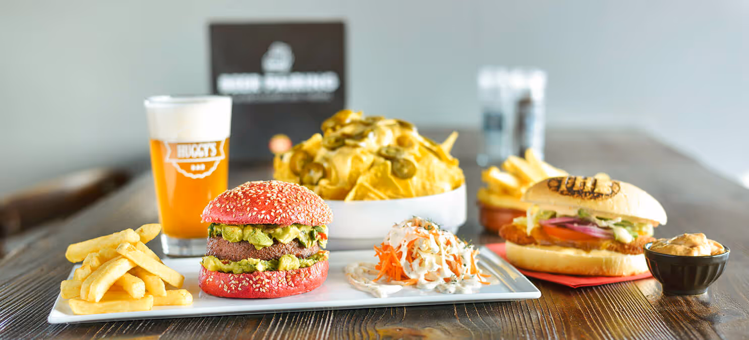 The Huggy’s Bar made with Garden Gourmet