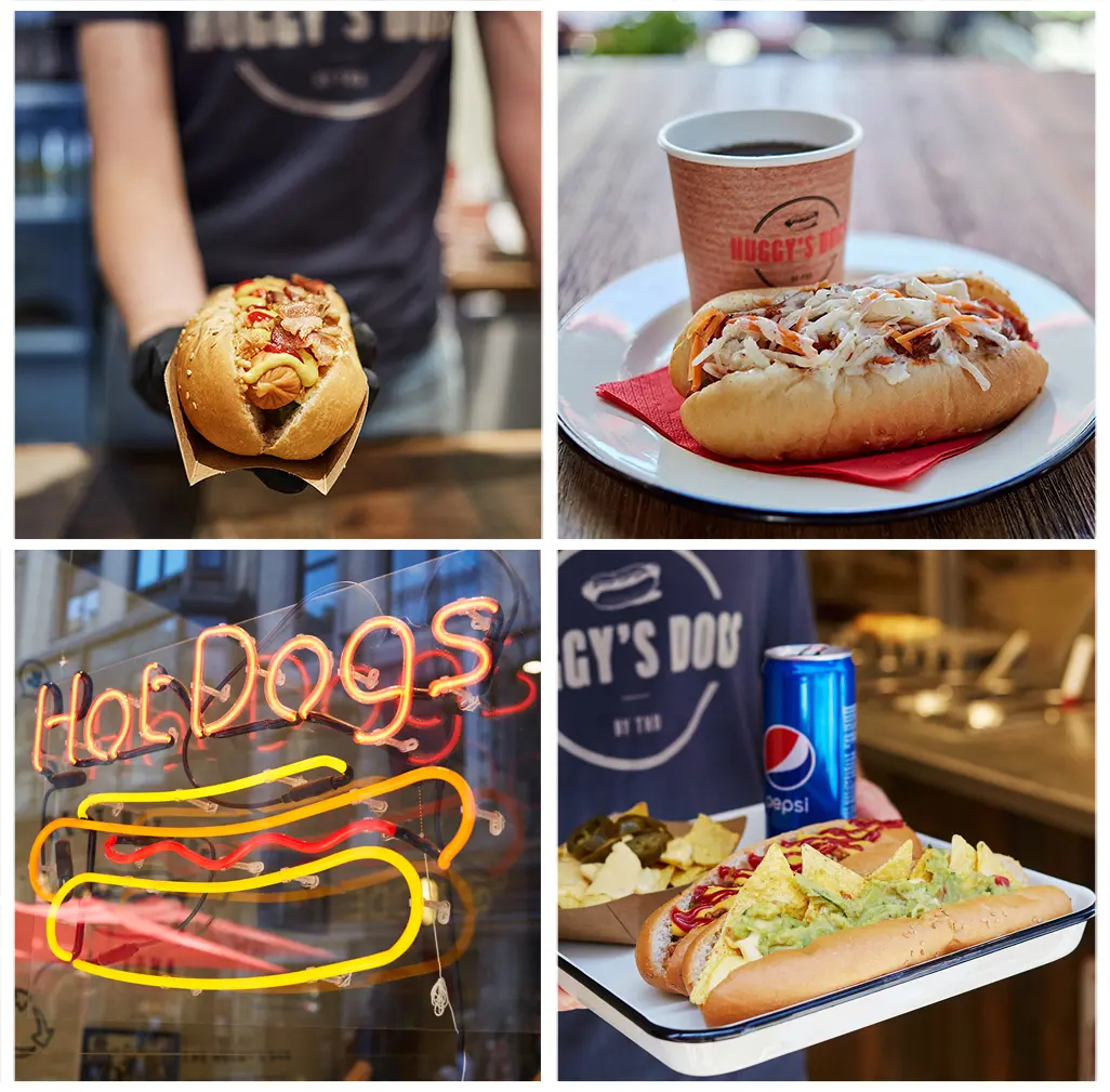 Huggy's dog hot dog