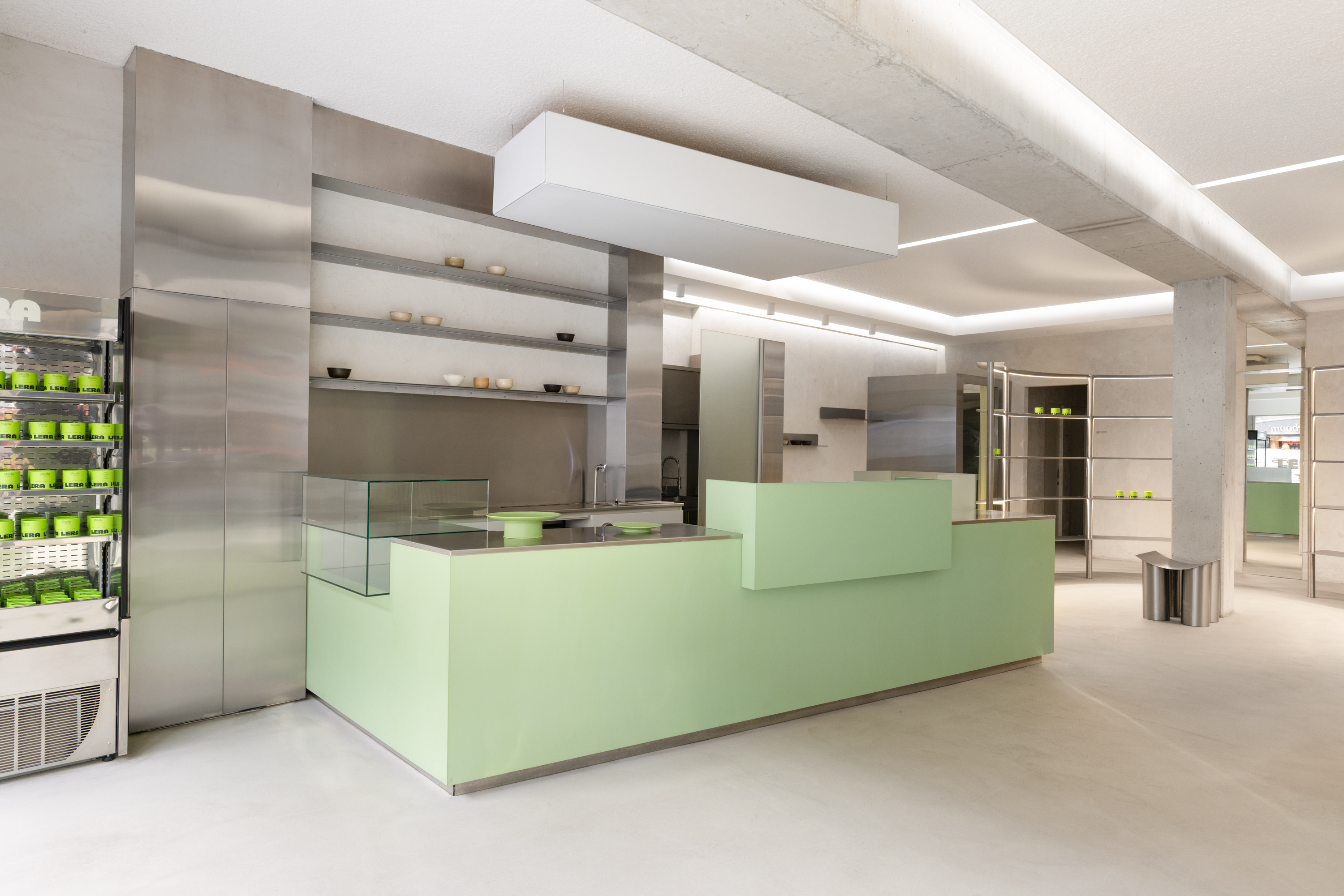 LERA Matcha flagship store on Ferdinand Bolstraat, Amsterdam
