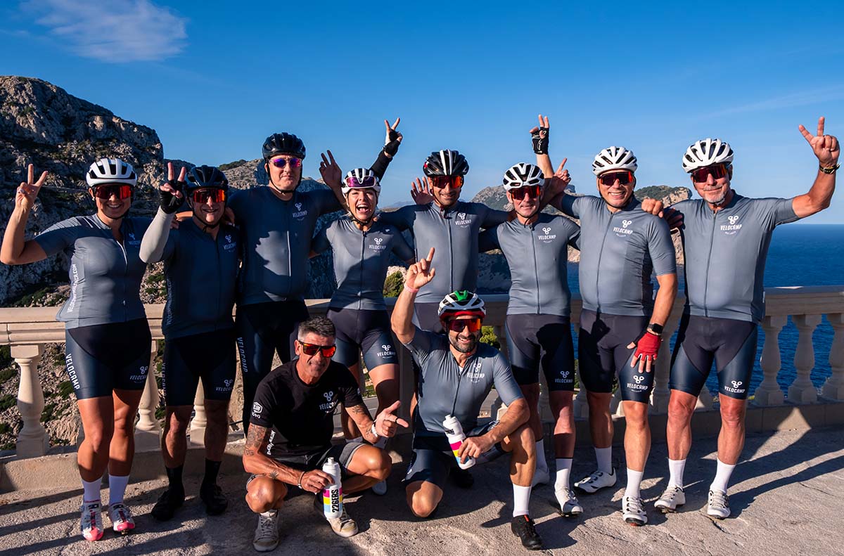 velocamp group ride in mallorca