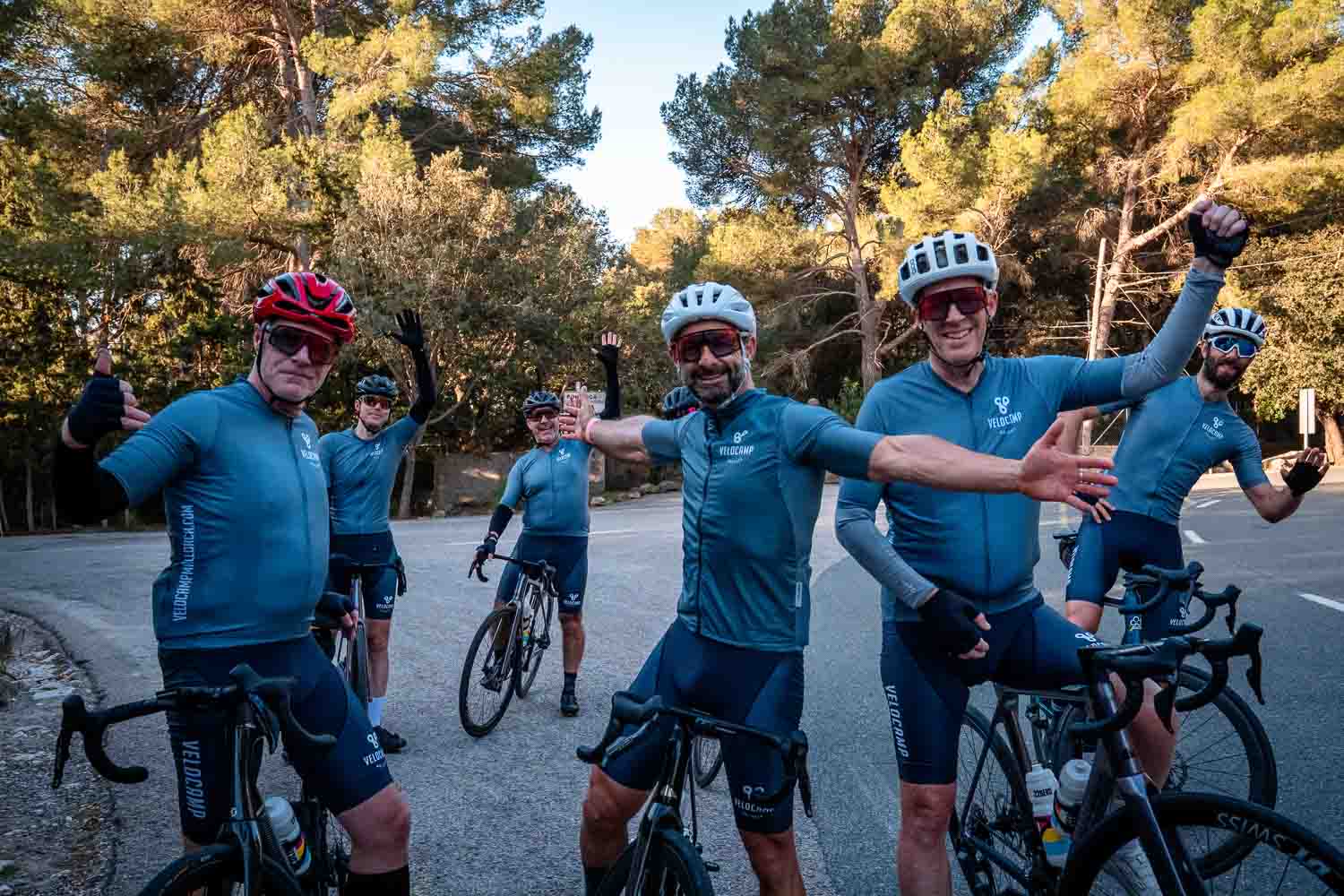 Group of cyclists 
