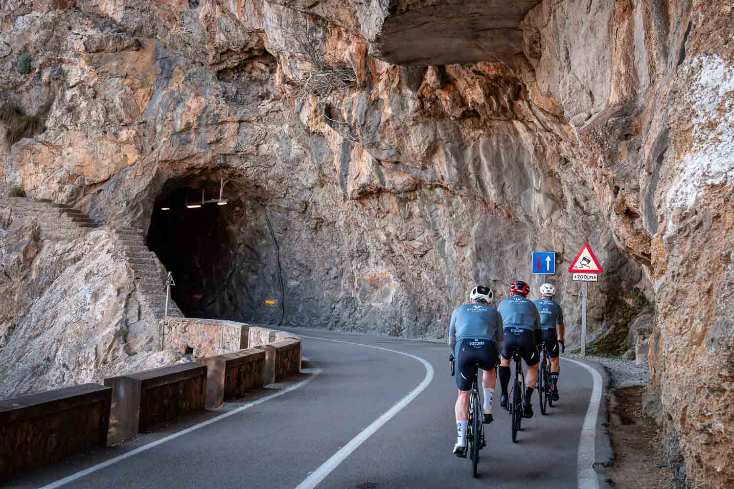 Approaching the Formentor tunnel