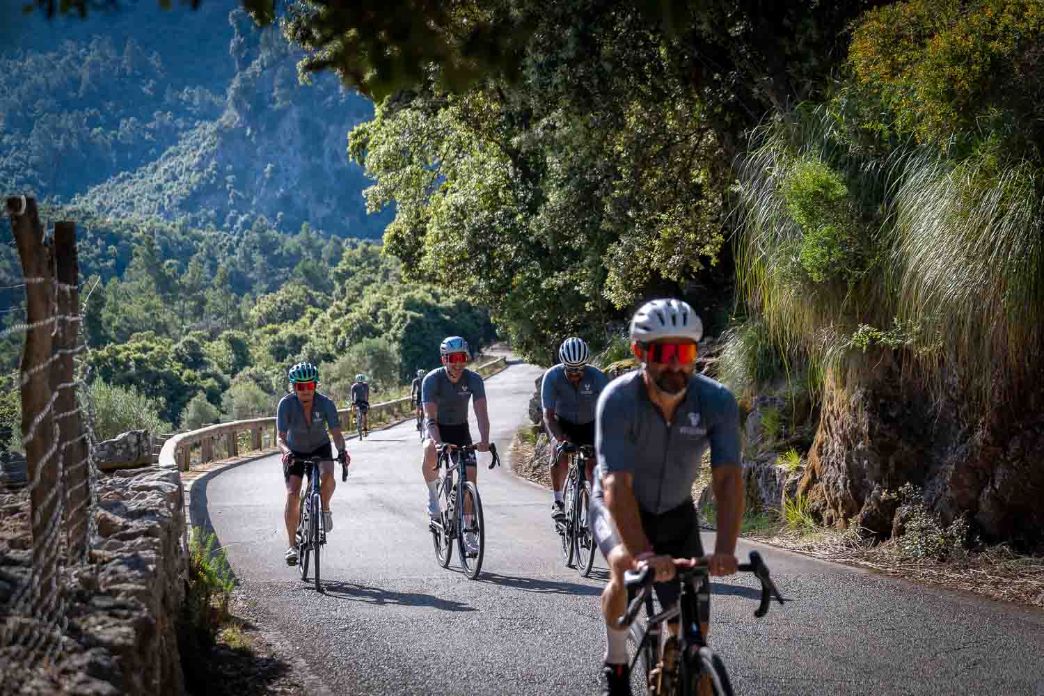 Group cycling upto Sa Calobra