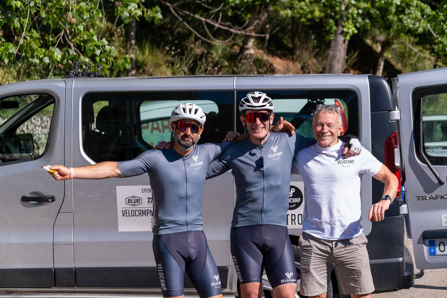 Velocamp guest with team Sa Batella