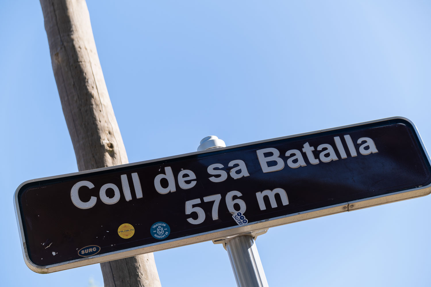 Coll de Batella sign