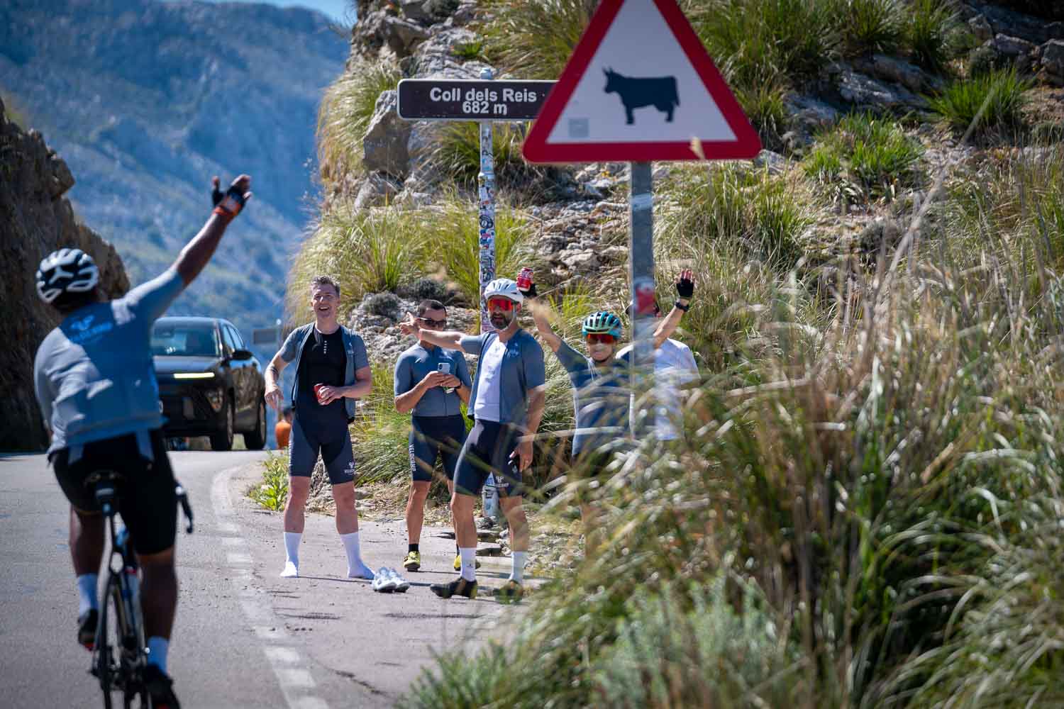 Sa Calobra arrival celebration