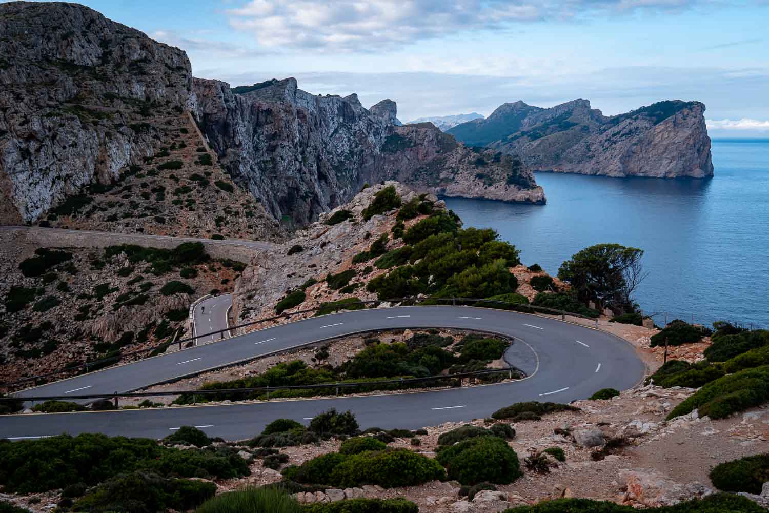 Formentor switchbacks from above