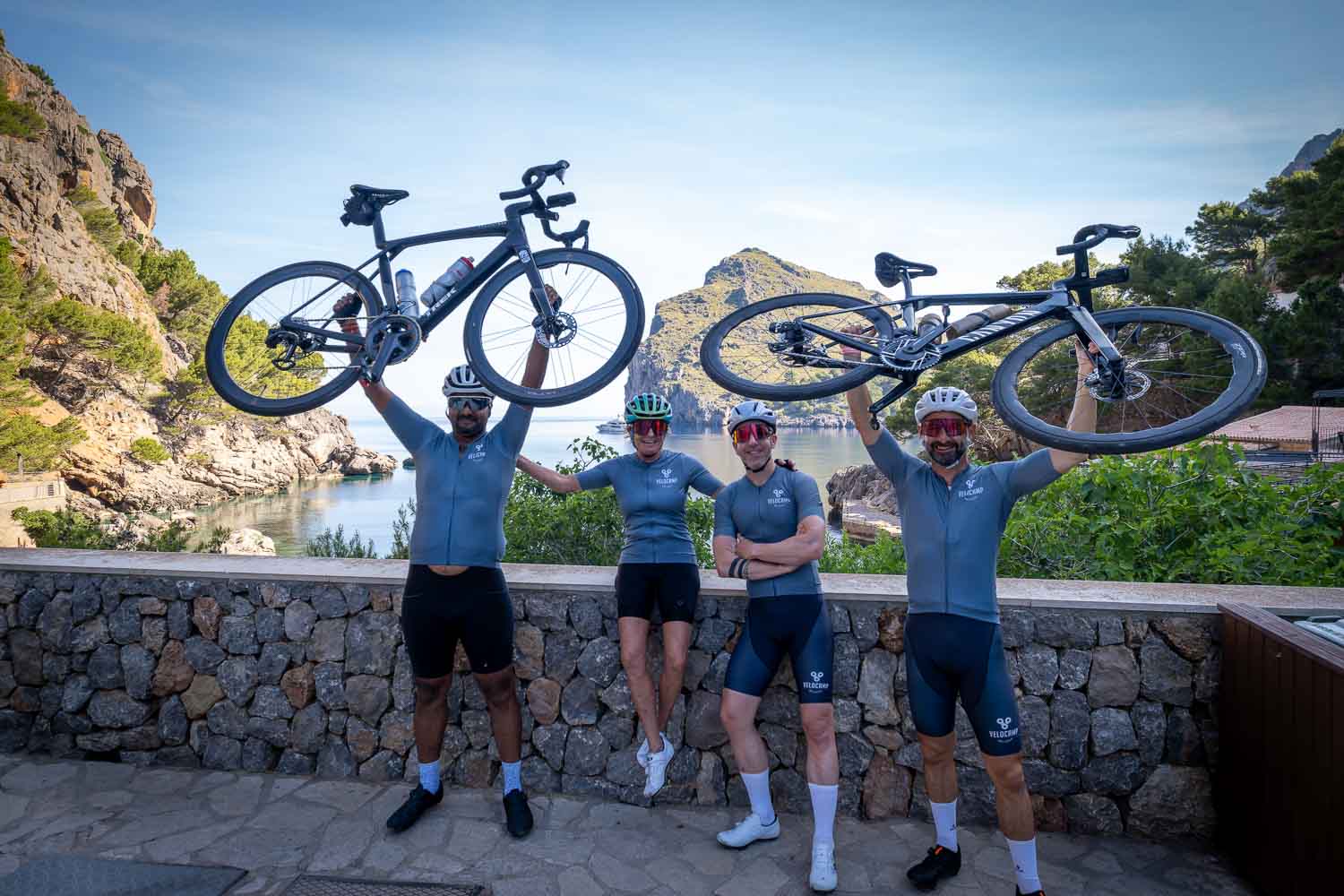 Bikes in the air Sa Calobra