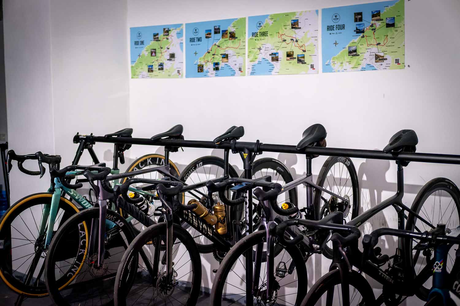 Bike rack at Velocamp villa