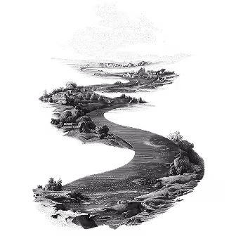 Black and white illustration of a hand washing in a bowl of water.