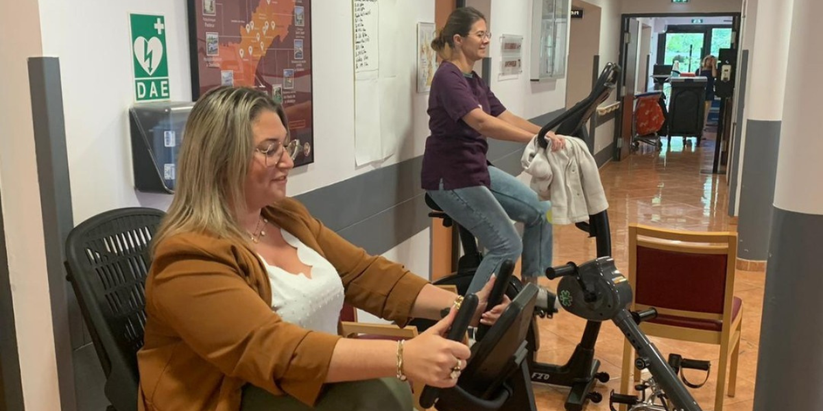 Semaine européenne du sport au SMR Le Colombier : 120 km à vélo pour la santé