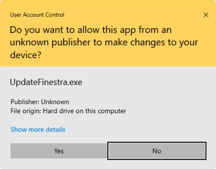 Update Finestra HC Program