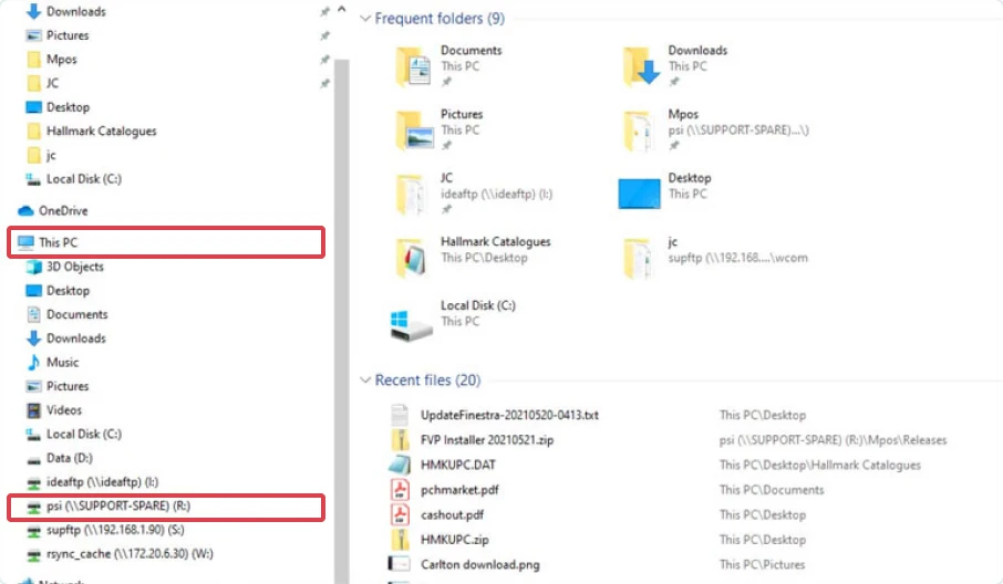 Click “This PC”
