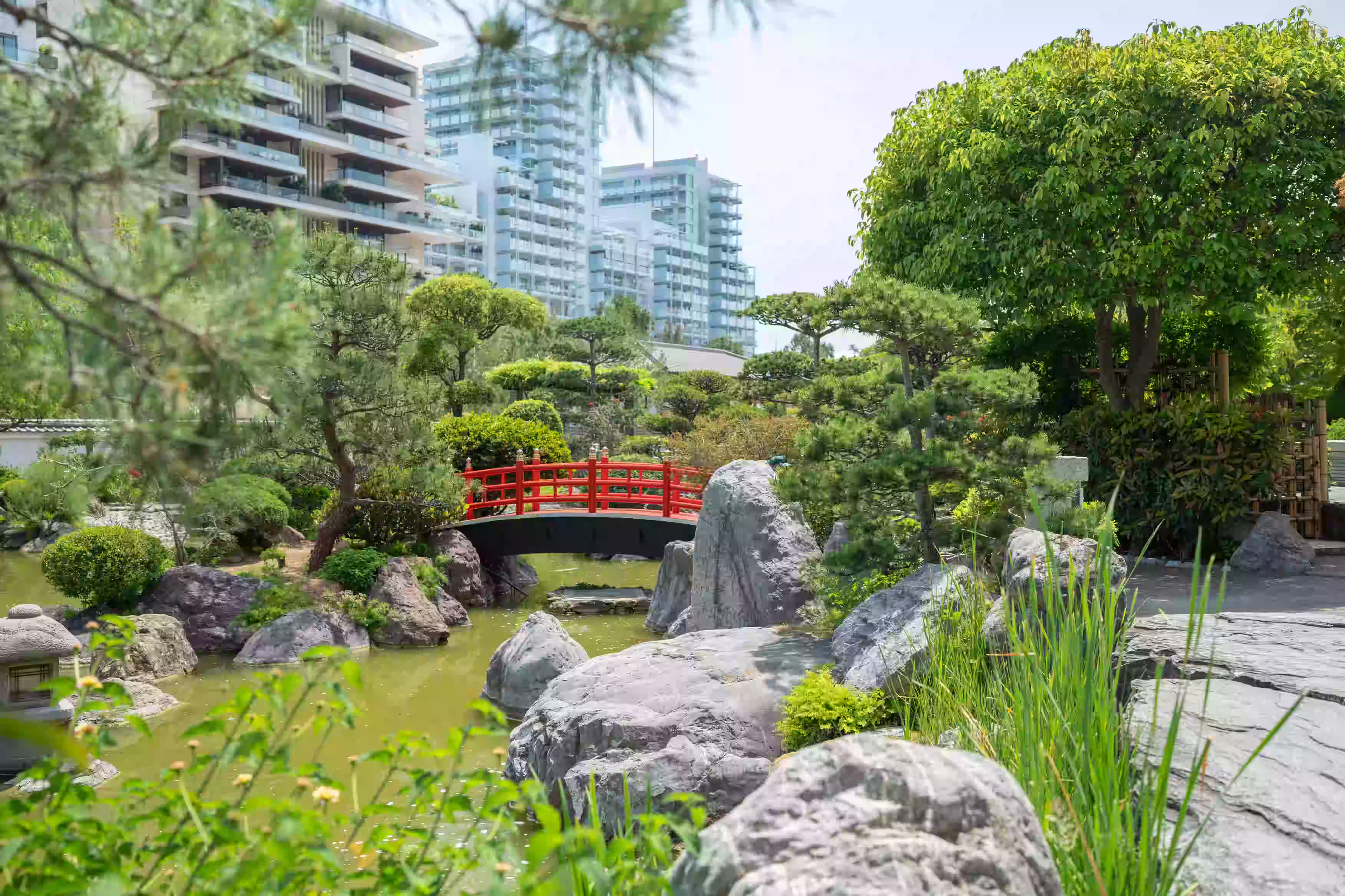 Garden in the Larvotto district of Monaco