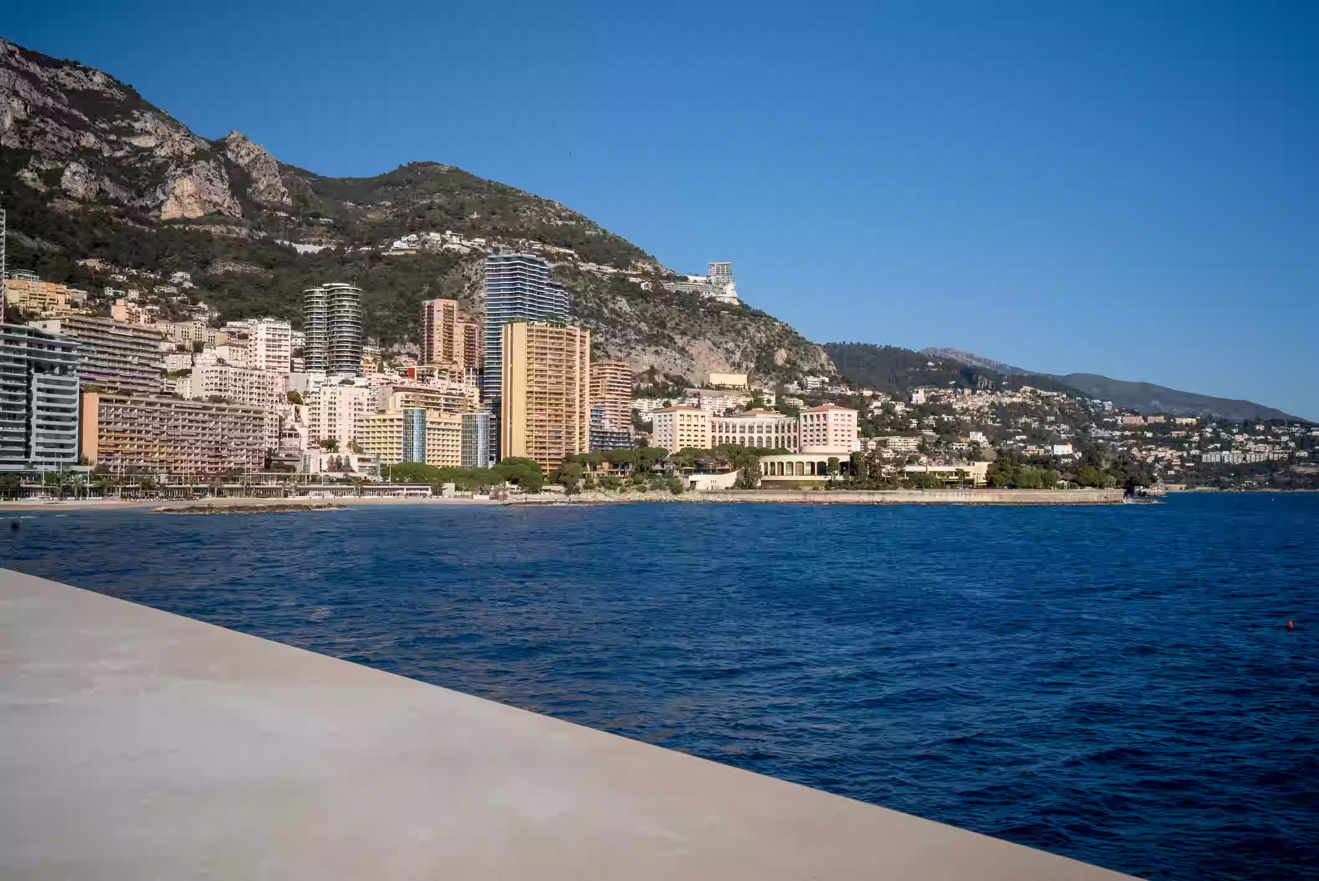 Seafront building in Monaco