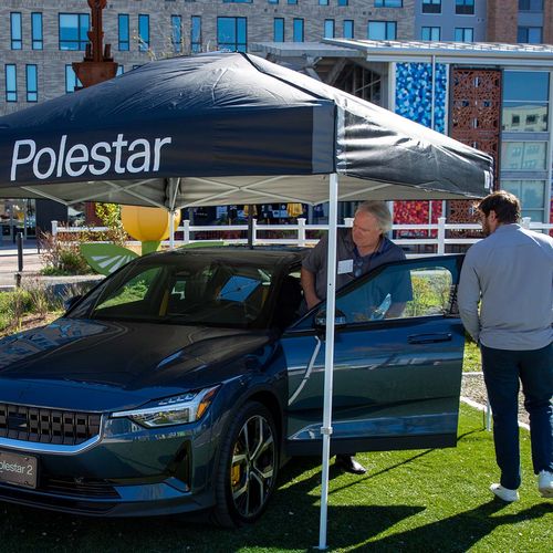 SparkCharge provides support to electric vehicle events with Polestar EVs