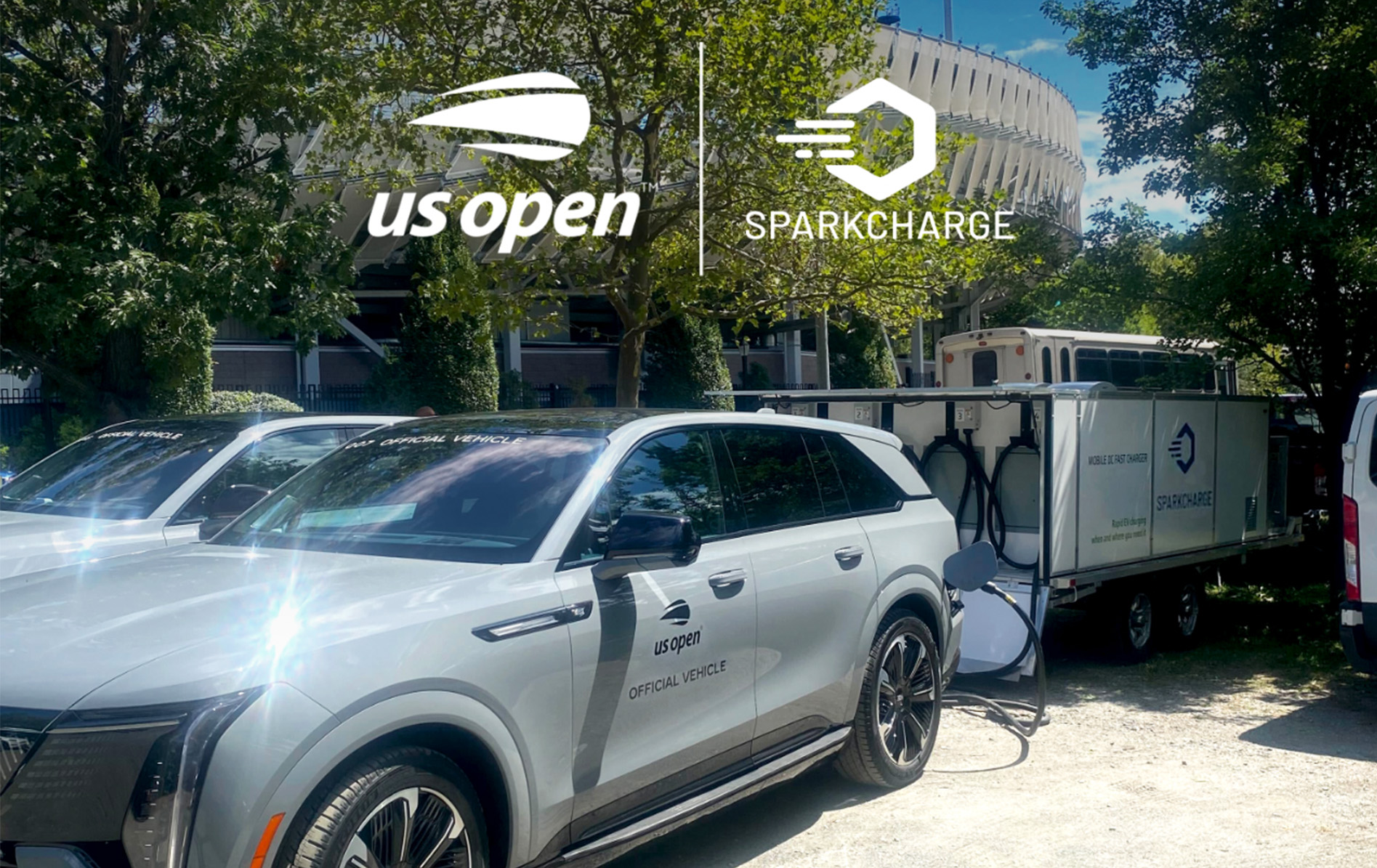 SparkCharge Powers the US Open with Mobile EV Charging