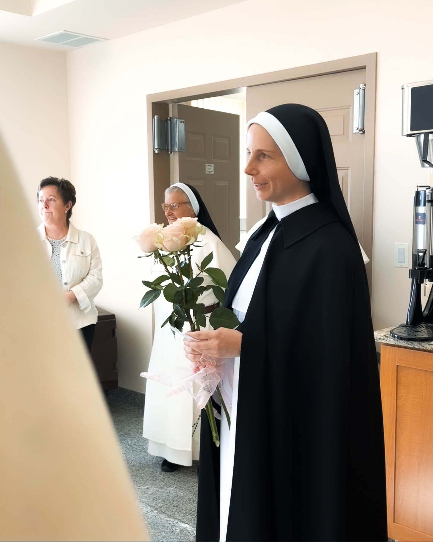 Celebrating the consecration of our dear novice, Sr. Faustina.