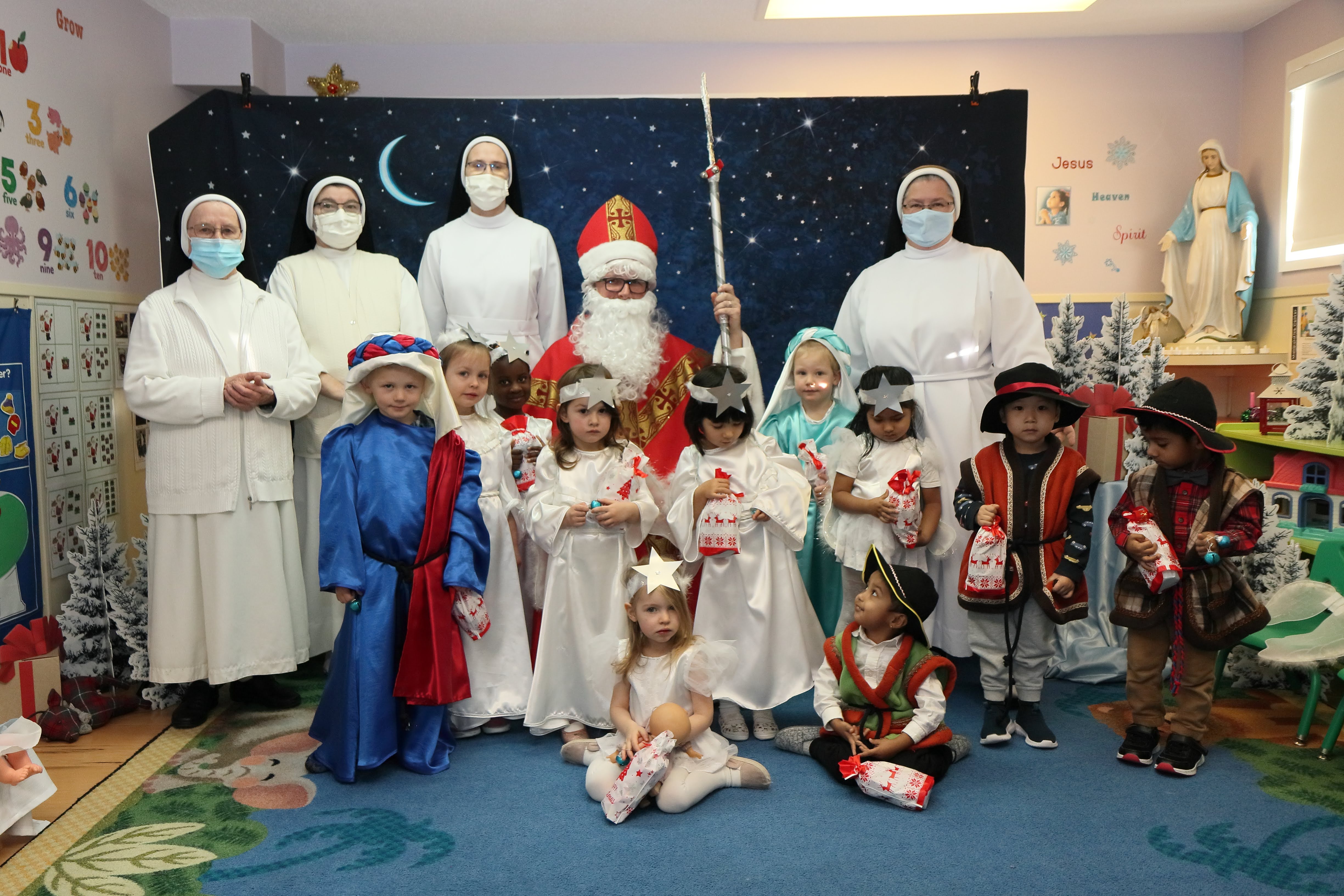 The children in our daycare in Calgary, Canada, joyfully present the joy of Christmas!