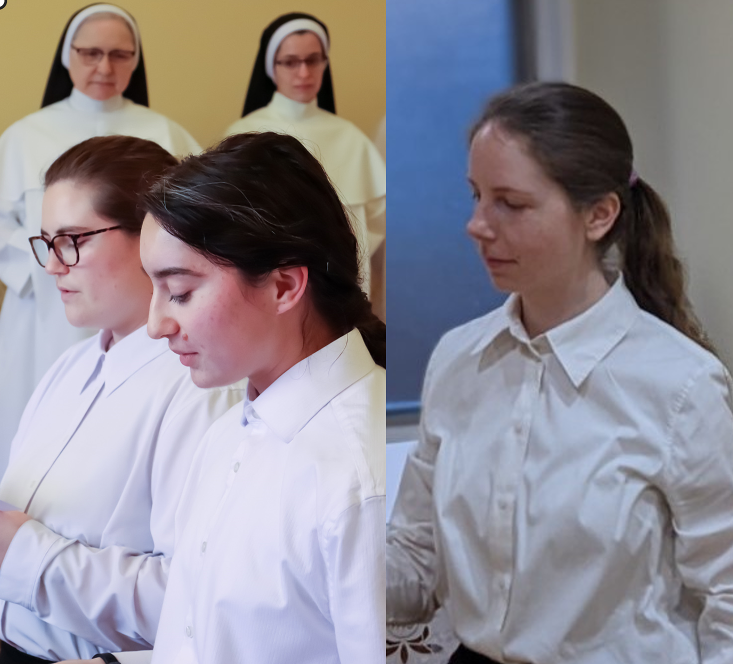 Sister Jessica, Sister Emma, and Sister Sara enter into Postulancy!