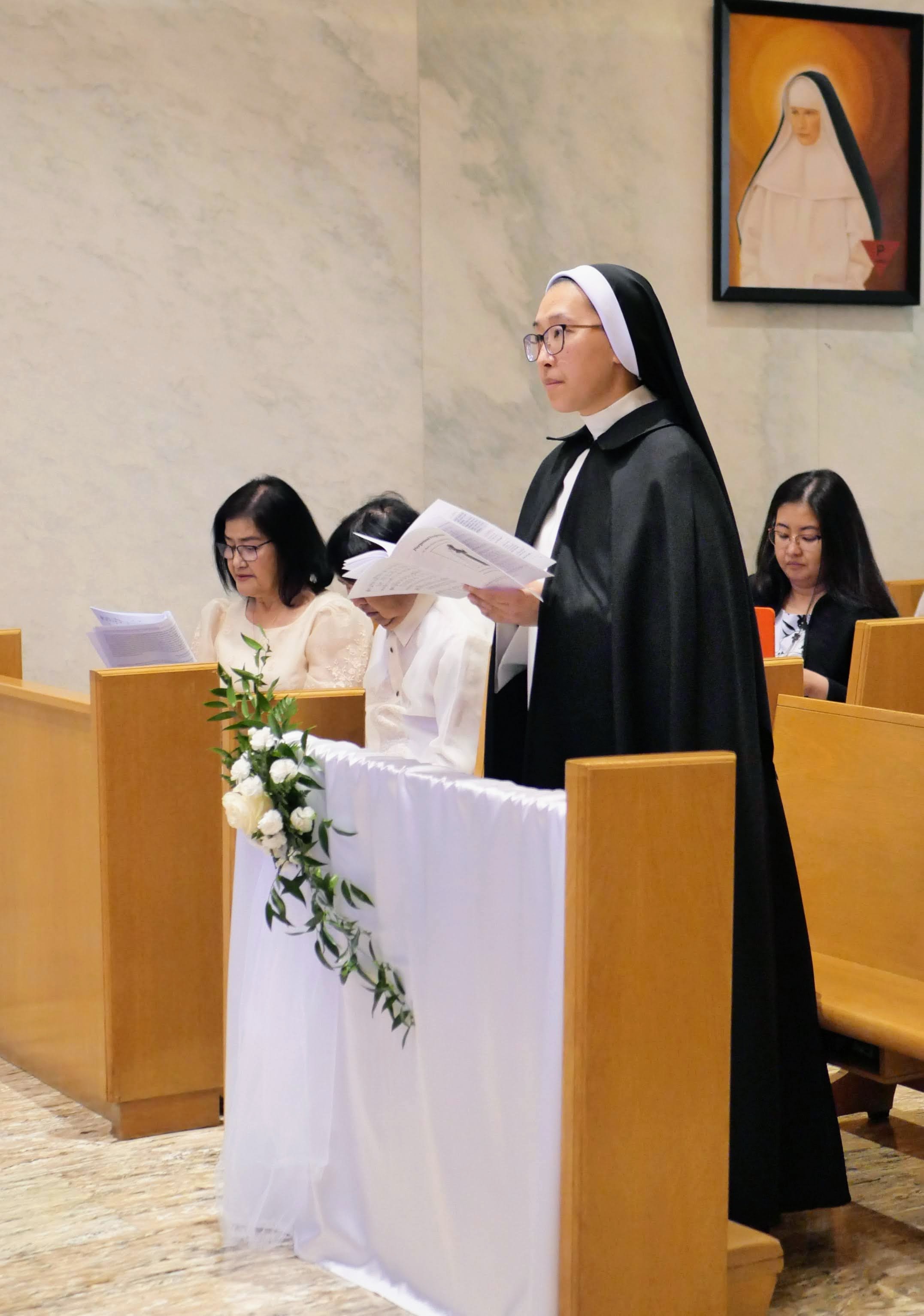 We celebrated the gift of Sr. Charbel Joseph's perpetual profession on the Feast of St. Catherine of Siena.