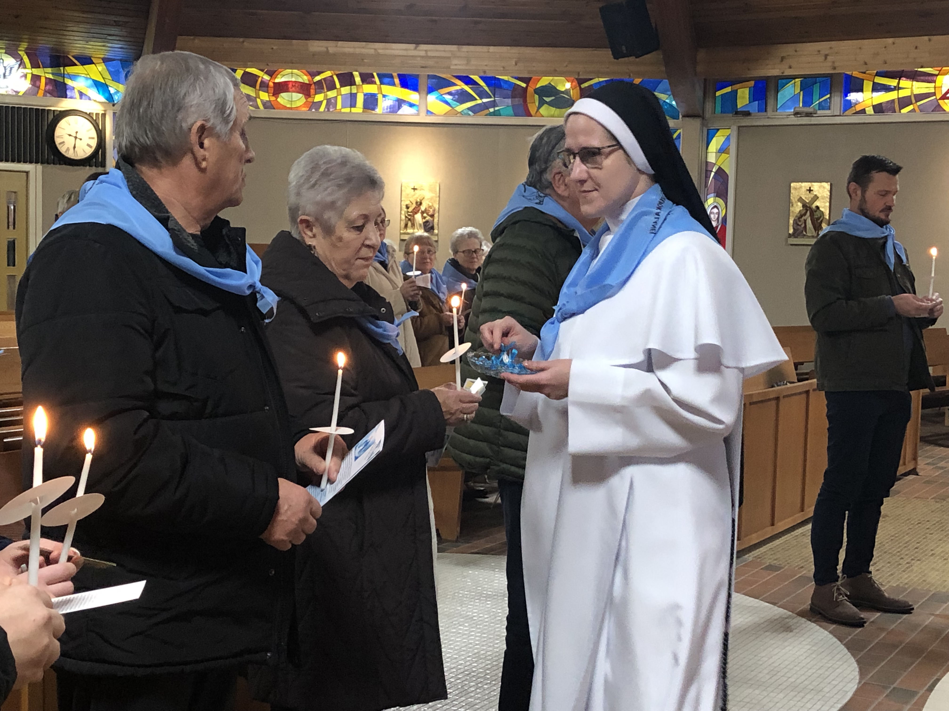 We welcomed sixteen new Knights of the Immaculate in Calgary, Canada!
