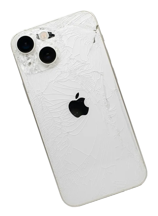 iPhone écran fissuré avant réparation chez Décroche