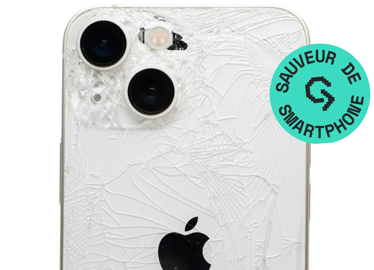 iPhone écran fissuré arrière réparation chez Décroche