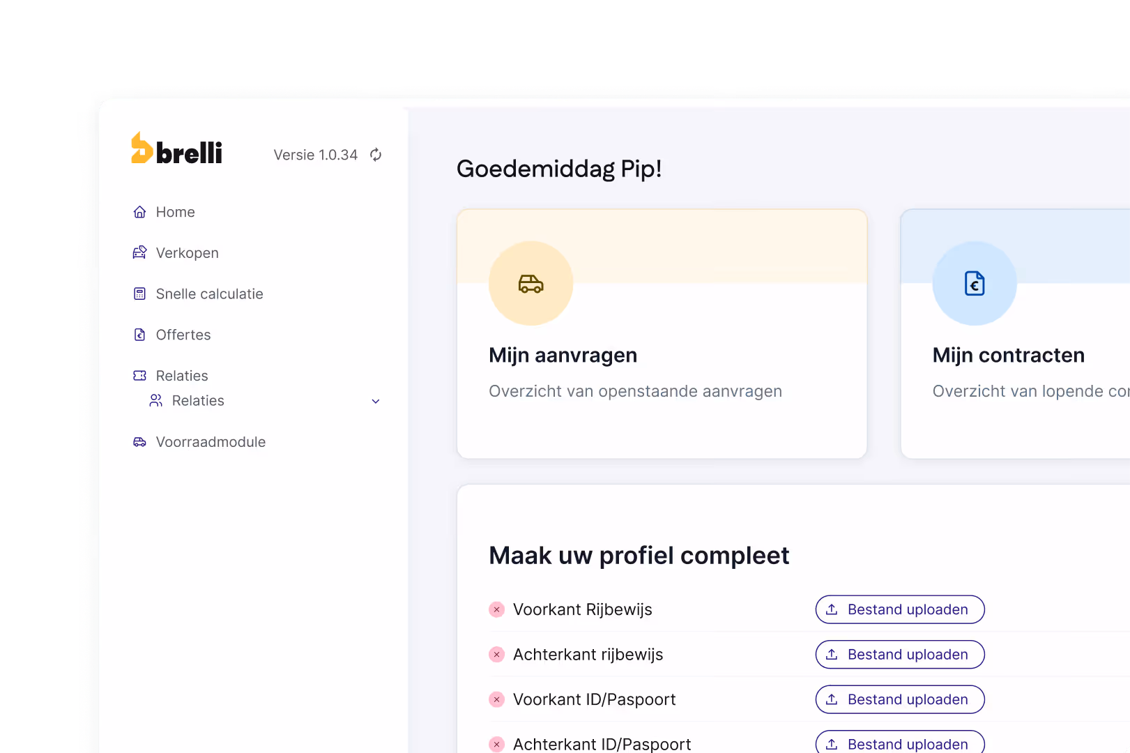 Module Klantportaal - Overzicht klantenlijst