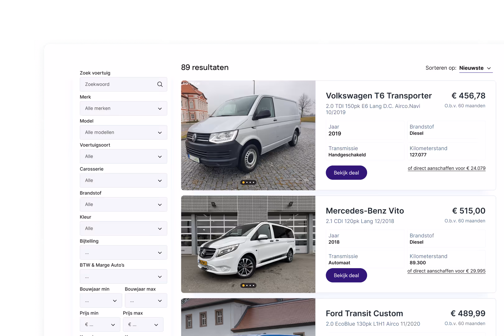 Voorraad Module - Overzicht voorraad auto's