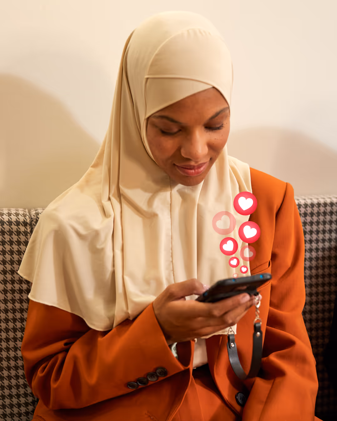Hijabi women, femme musulmane, smartphone, invocations, dhikr, bien être, duaa, rappel quotidien, verset, jummuah