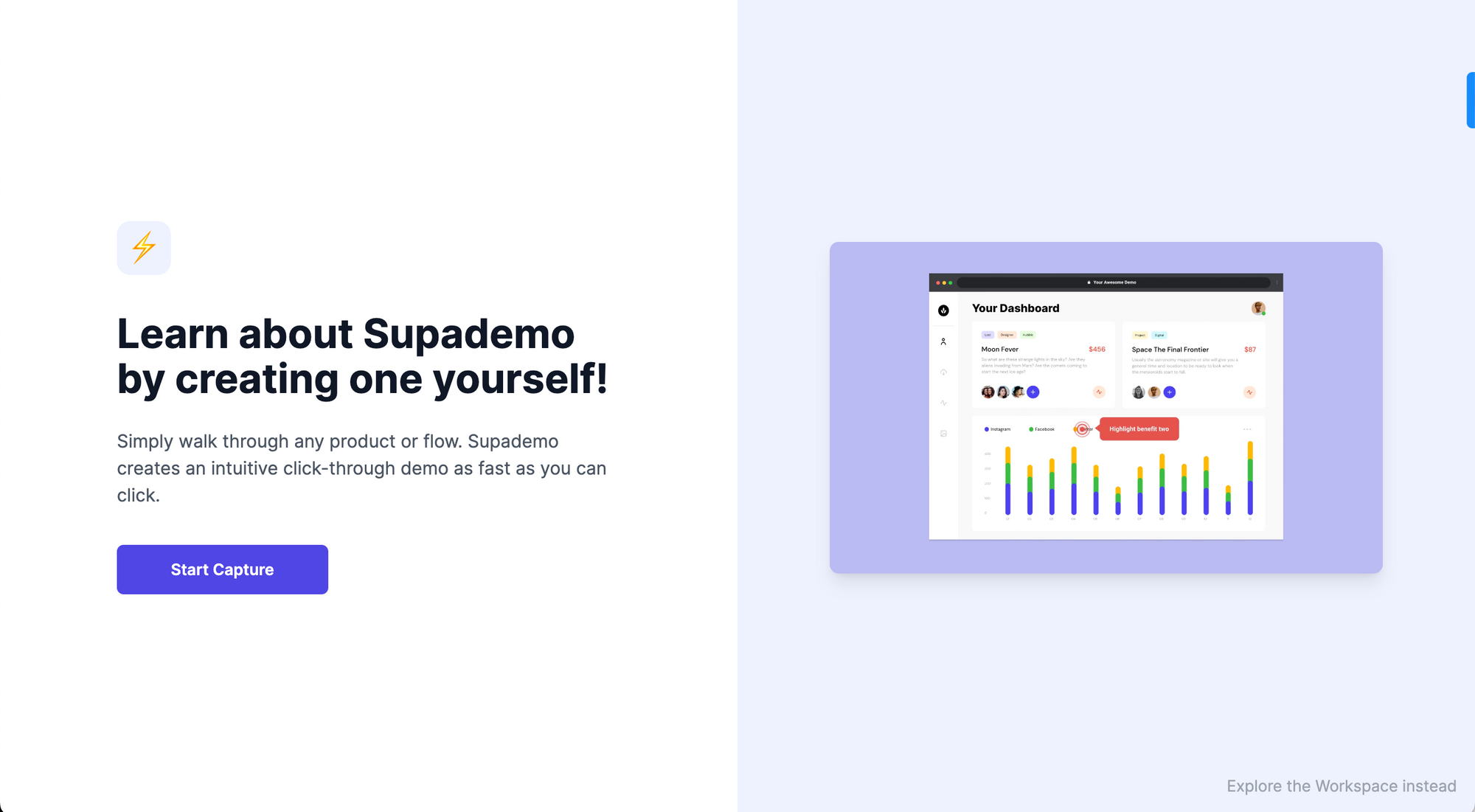 We've revamped on onboarding to help new users and invited teammates better understand and learn about Supademo.