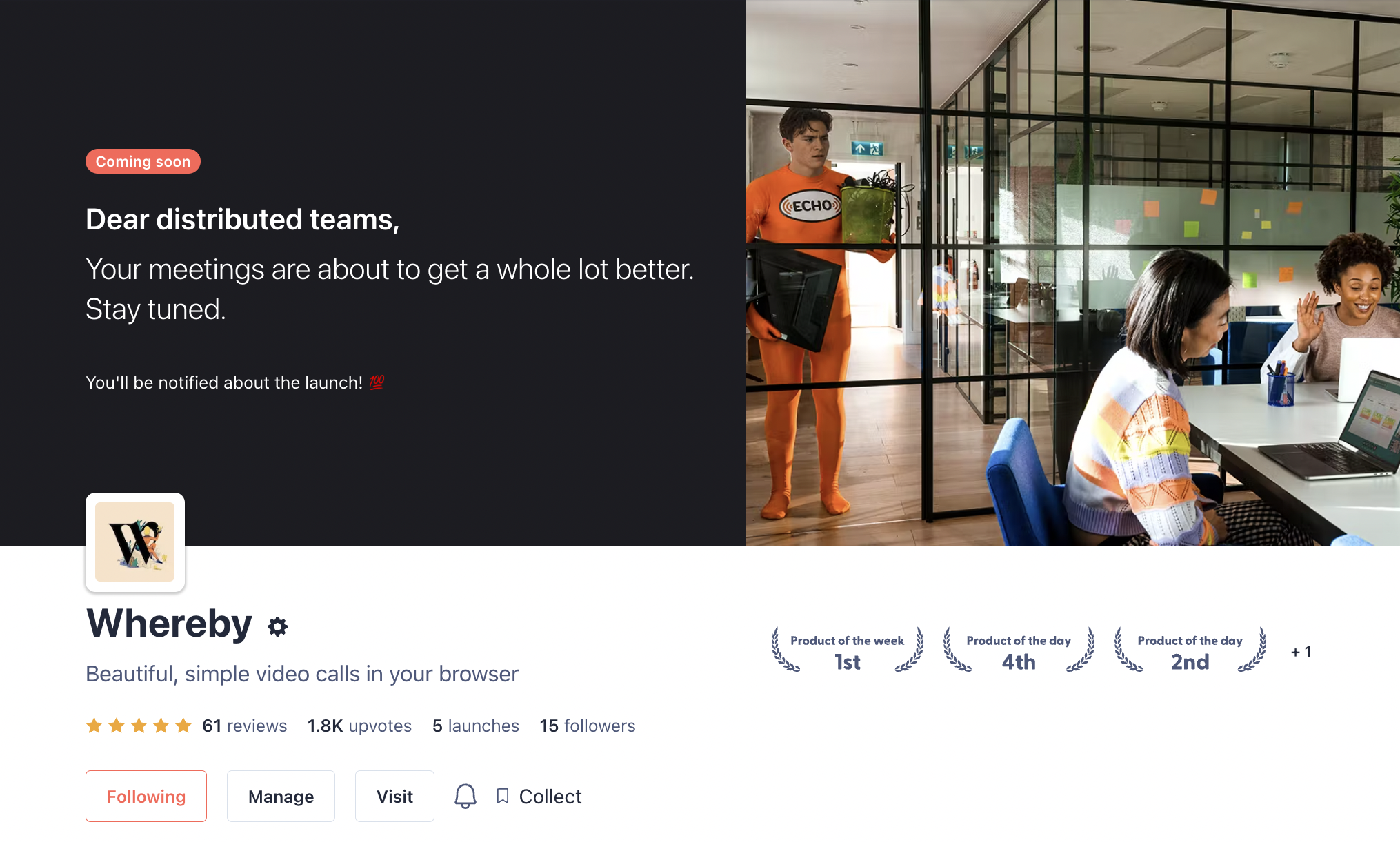 you'll want to create a "Coming Soon" page on Product Hunt to funnel leads towards your upcoming launch.
