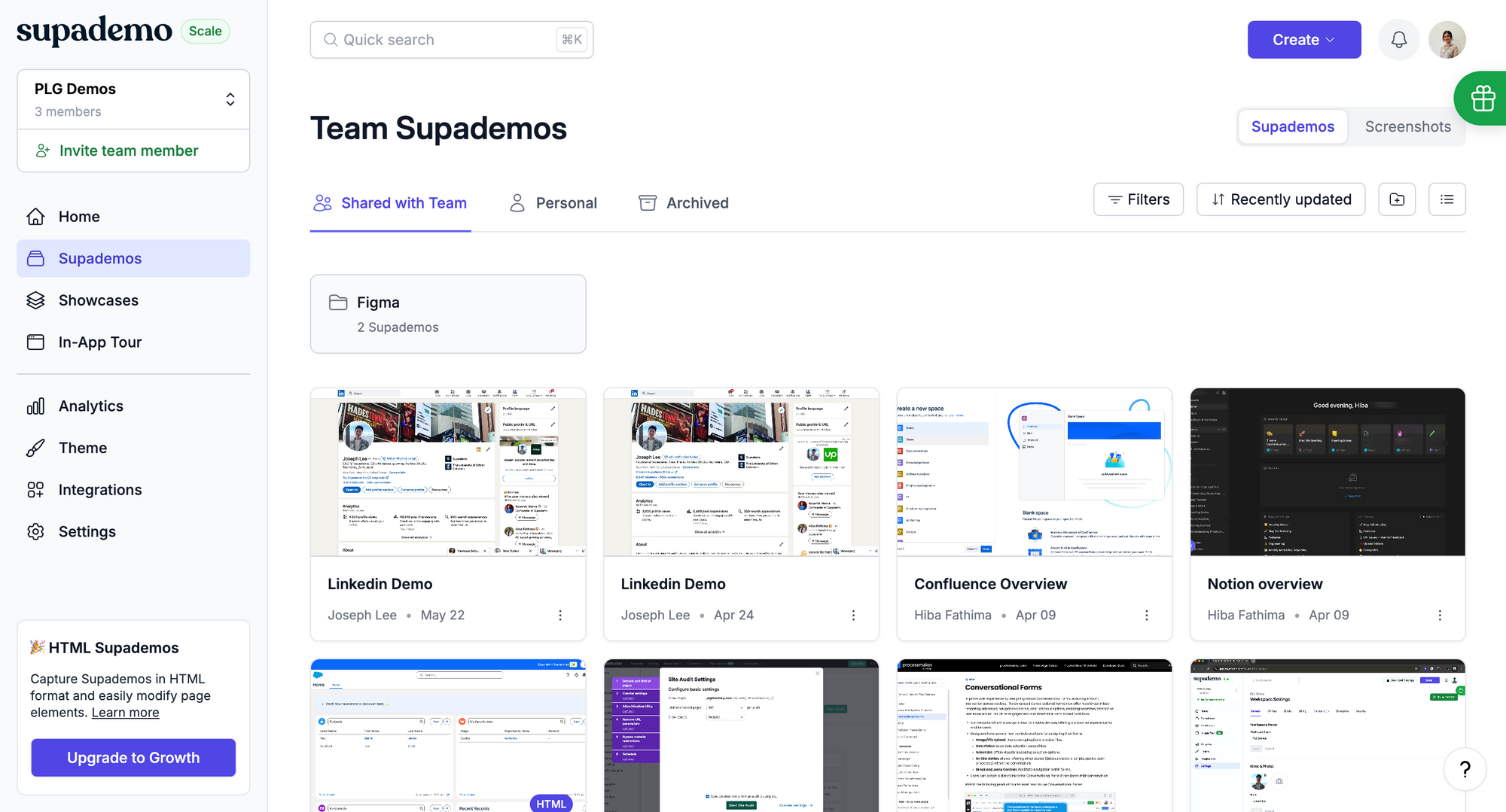 Supademo workspace