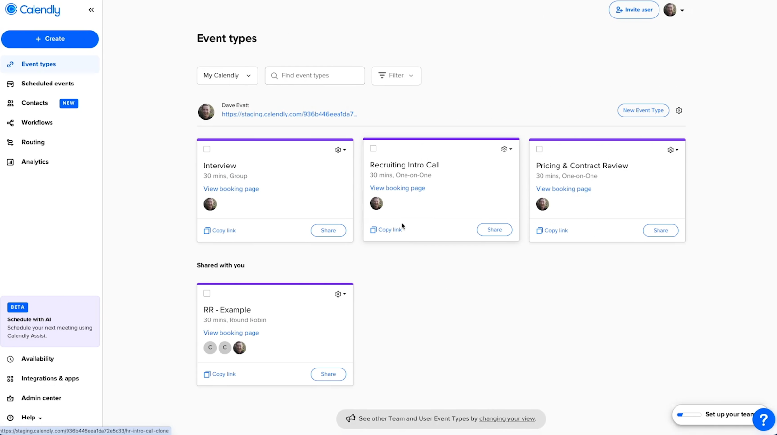 Calendly screenshot