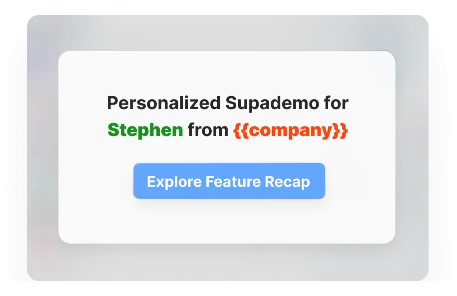 Build trust with prospects by sharing an early sales demo within outbound or pre-demo motions. Address key objections and illustrate product benefits through an intuitive, step-by-step Supademo.