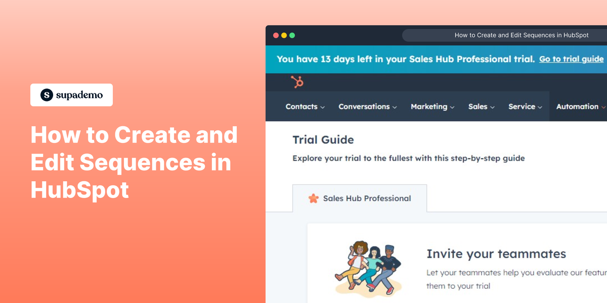 How to create and edit sequences in HubSpot