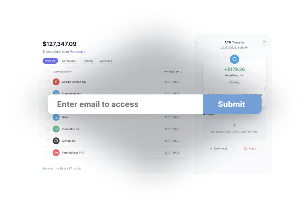 Use interactive demos to collect lead emails