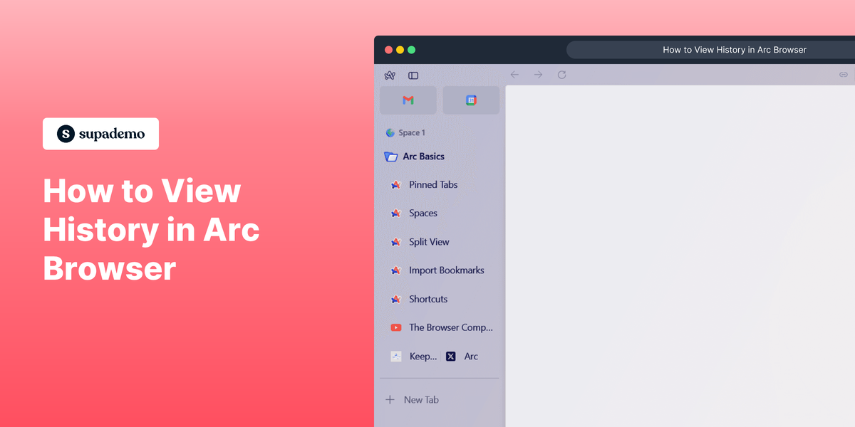 How to View History in Arc Browser