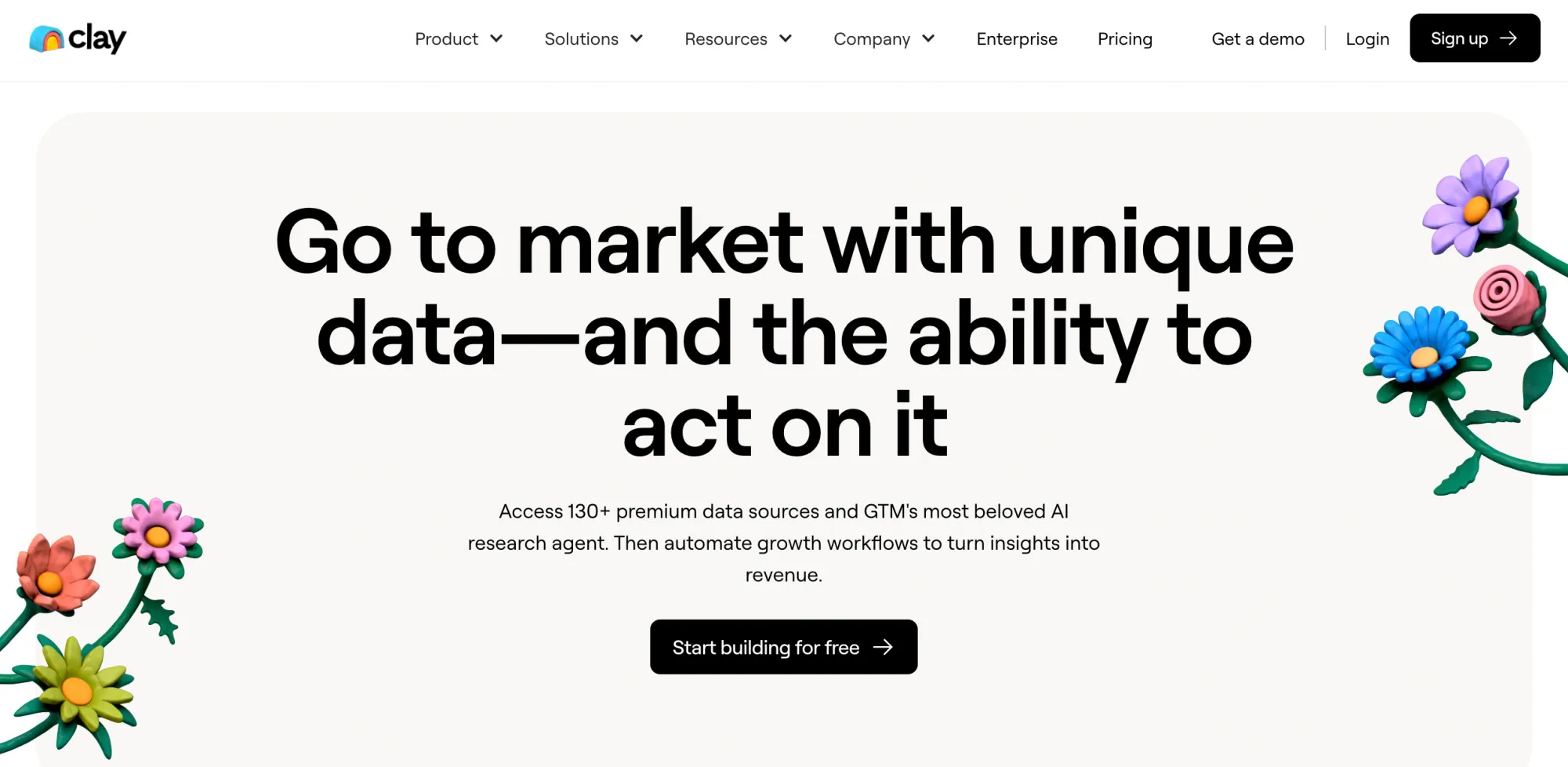 Clay provides high-quality lead data with powerful automation