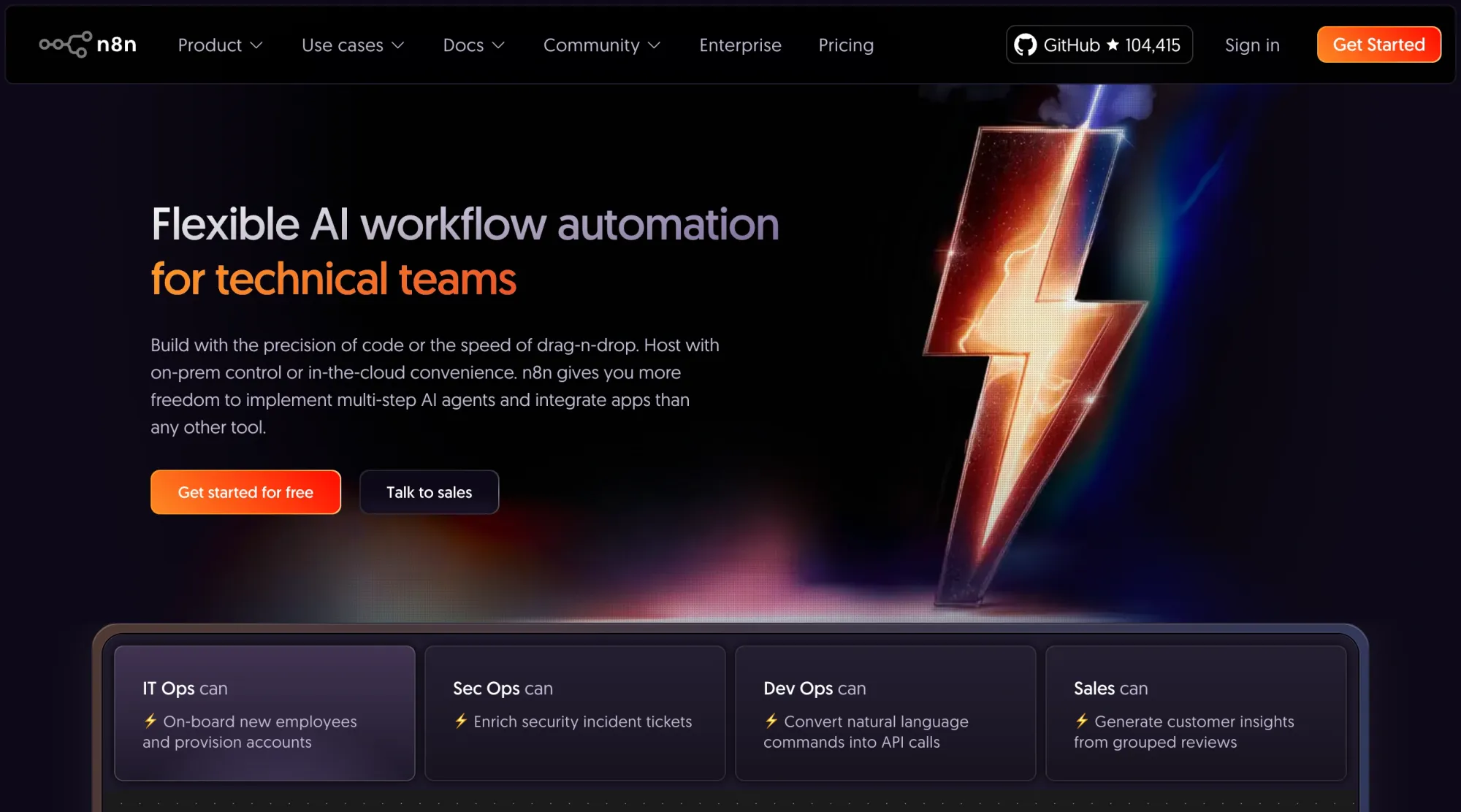 Build advanced multi-step automations using n8n's interface